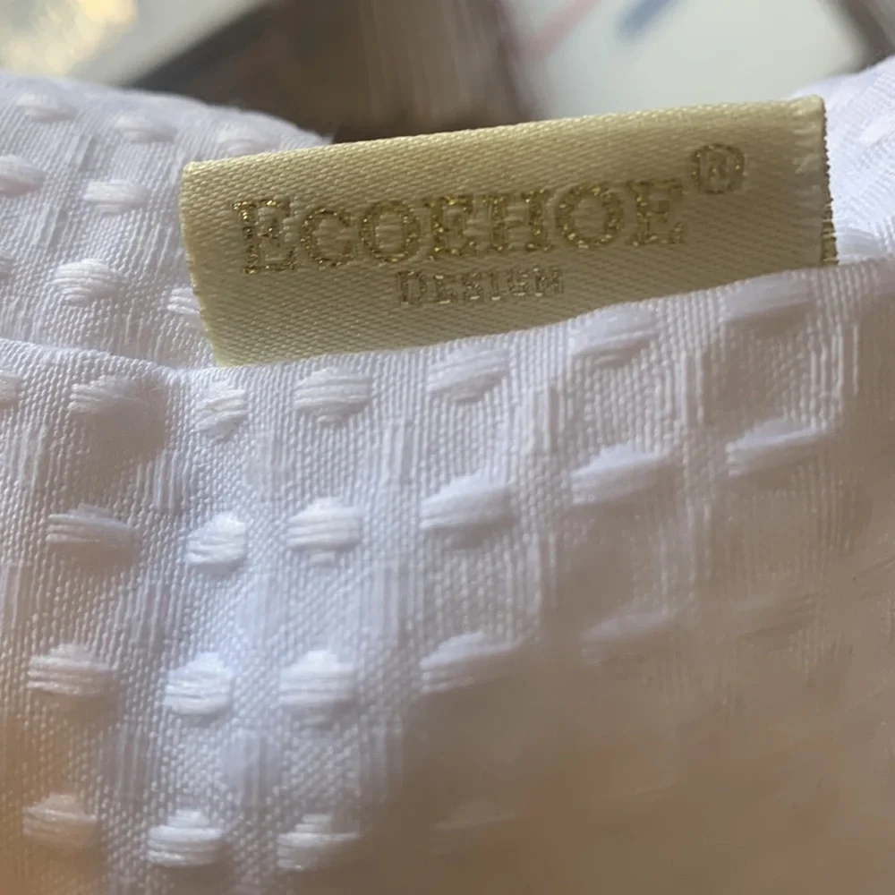 Ecoehoe Hotel Grade Waffle Fabric Hook Free Shower Curtain Top See Throu…